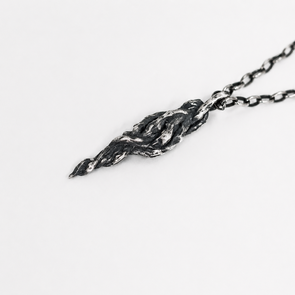 Vintage Minimalist Niche Vine Pendant Necklace