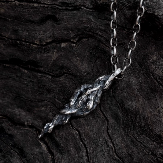 Vintage Minimalist Niche Vine Pendant Necklace