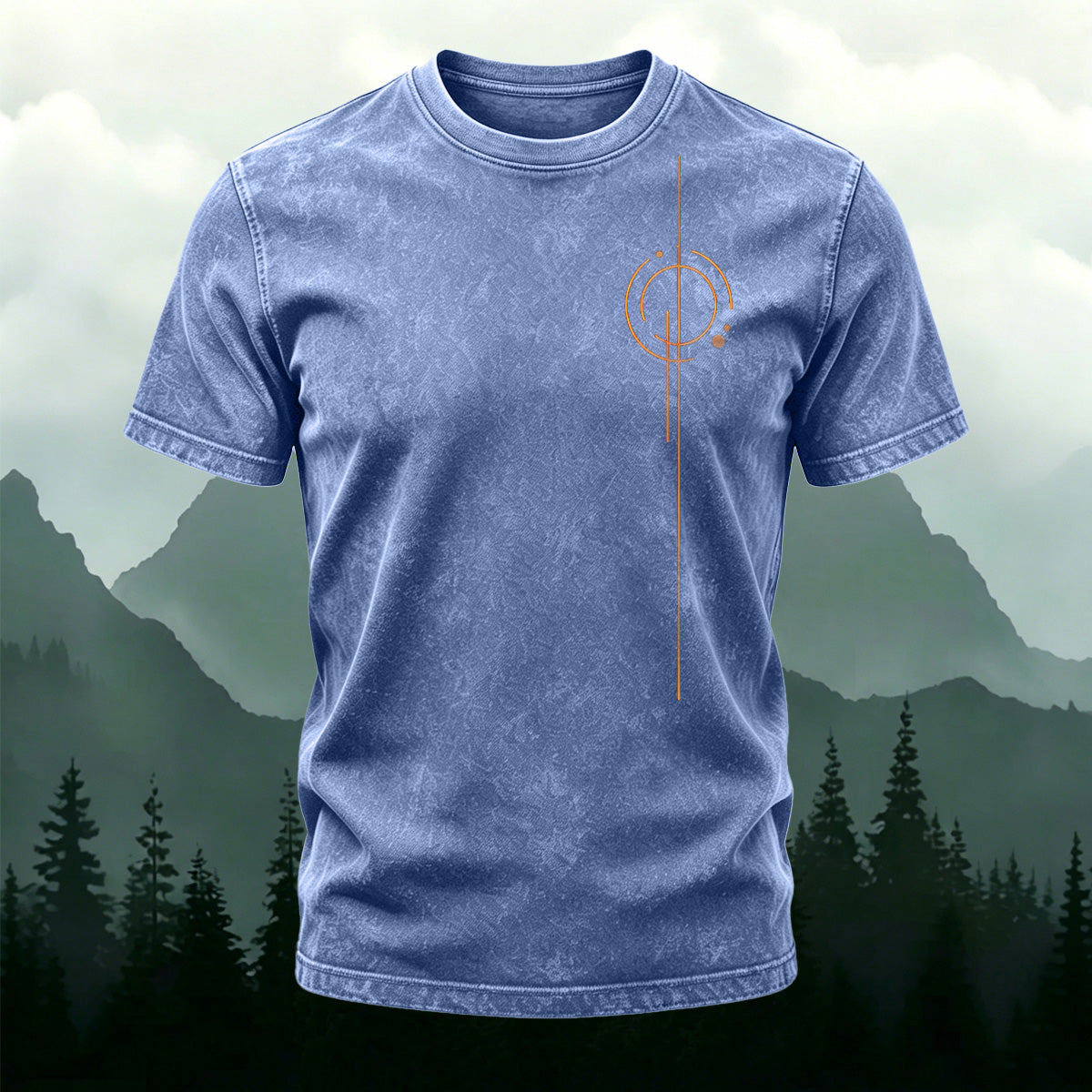Simple Line Pattern Ultra-soft Fabric T-Shirt