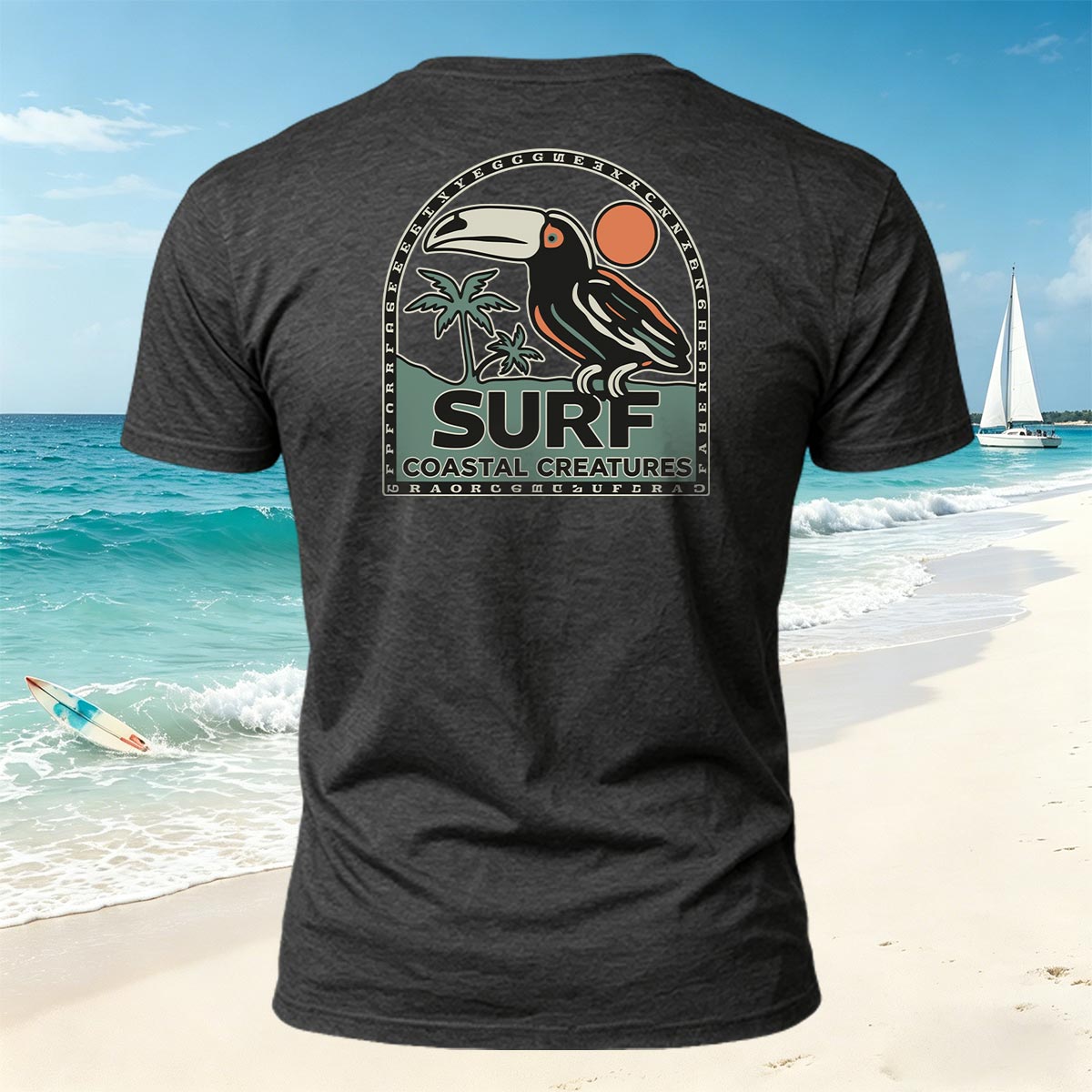 Toucan Tropical Coastal Casual Breathable T-Shirt