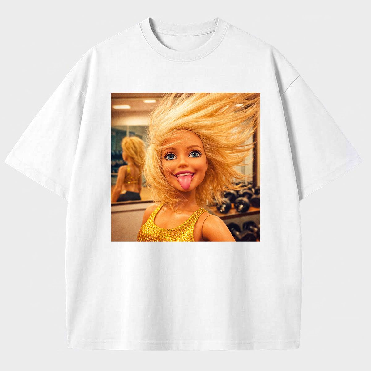 Meme Making A Face Cotton Printed T-Shirt