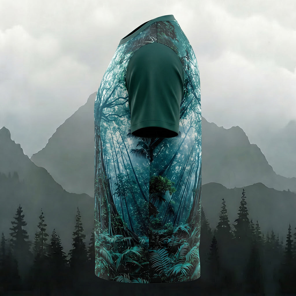 Mysterious Ancient Tree Print Casual Fashion T-Shirt