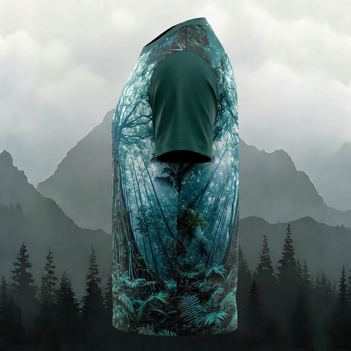 Mysterious Ancient Tree Print Casual Fashion T-Shirt