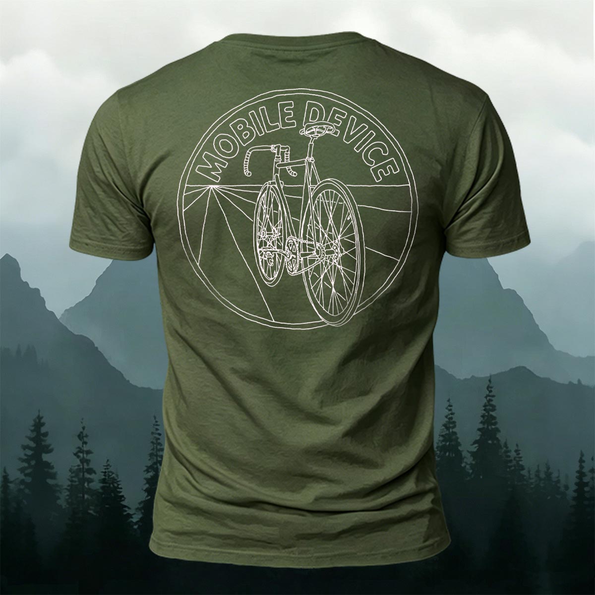 Simple Cycling Graphic Casual Premium Cotton T-Shirt