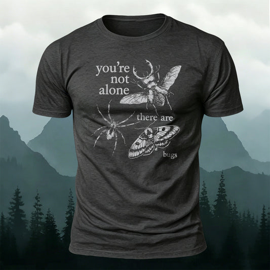 100% Cotton Vintage Insect Comfort Slogan Casual Tee