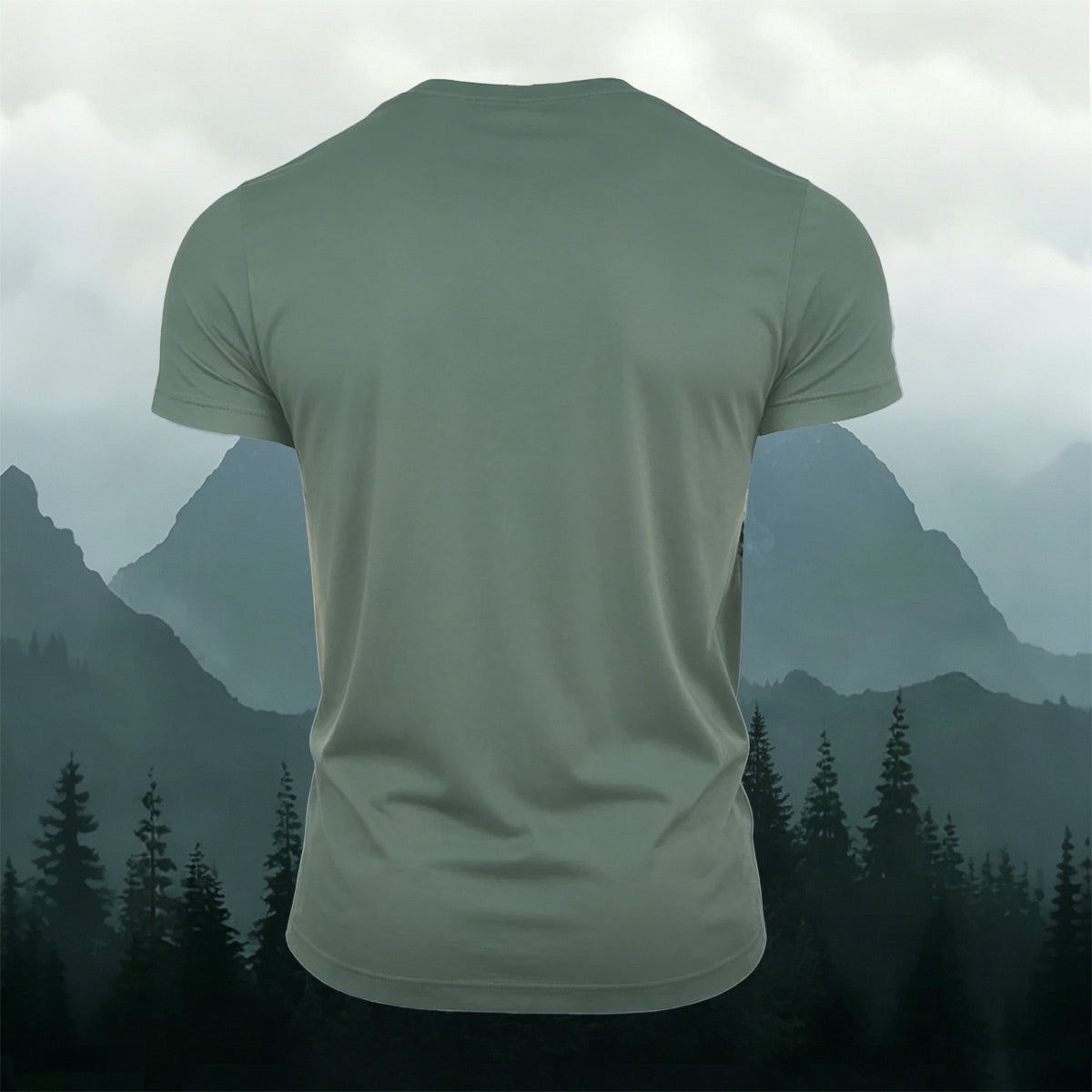 Forest Sunrise Art Print Casual Cotton T-Shirt