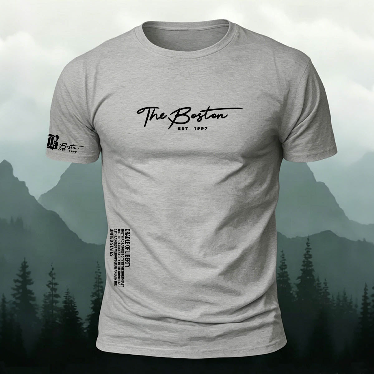American Casual Streetwear Print Casual Cotton T-Shirt