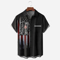 American Retro Boots Pattern Breathable Casual Shirt