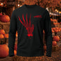 Freddy Bladed Glove Typography Word Art Halloween Printed  Long Sleeve T-Shirt