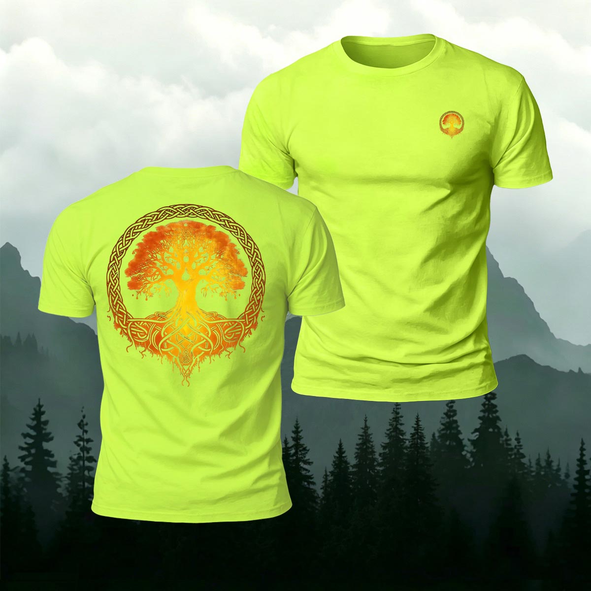 Art Tree Graphic Fashion 100% Cotton T-Shirt