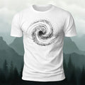 Minimalist Universe Print Casual 100% Cotton T-Shirt