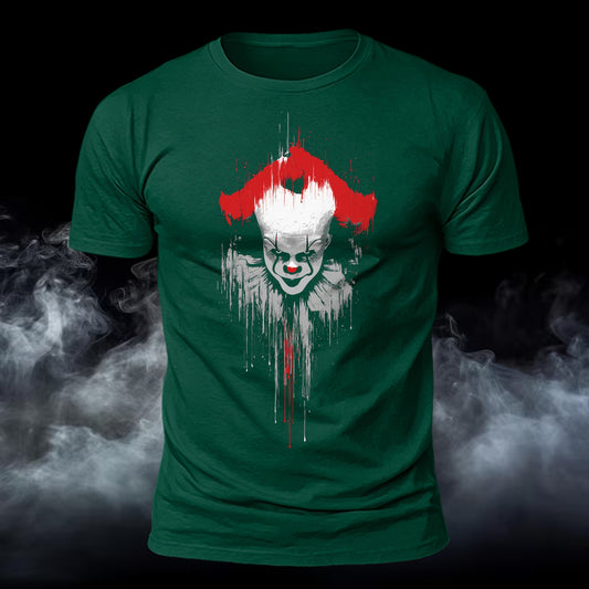 DTG Premium Cotton Halloween Pennywise Printed T-Shirt