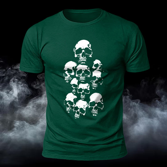 DTG Premium Skull Tower Printed T-Shirt