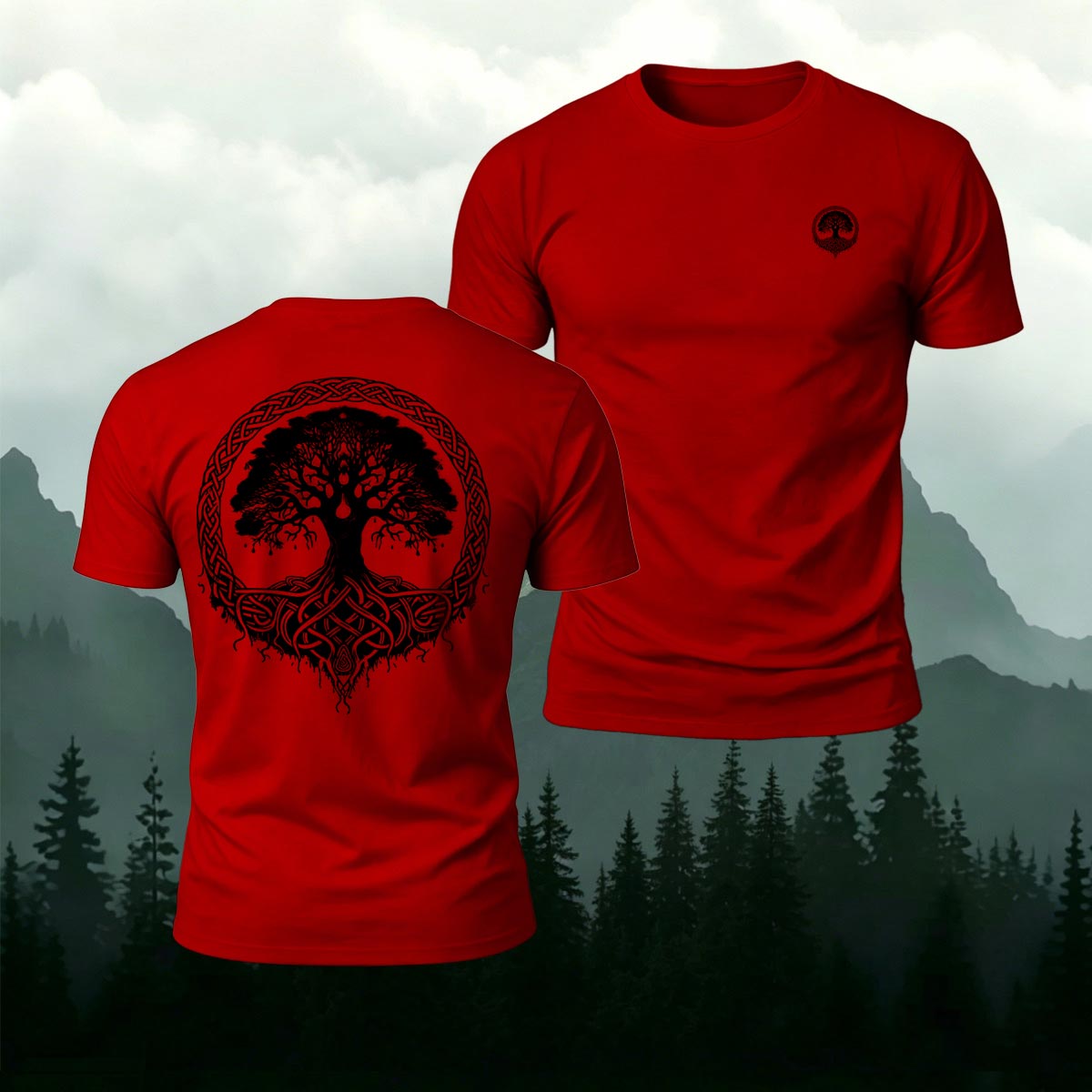 Art Tree Graphic Fashion 100% Cotton T-Shirt