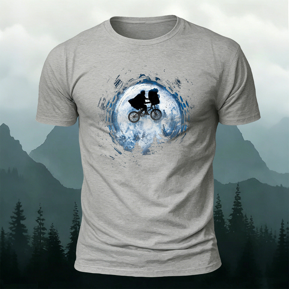 Outdoor Cycling Print 100% Cotton Casual Tee