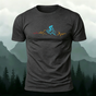 Cycling Line Pattern Skin-friendly Cotton T-Shirt
