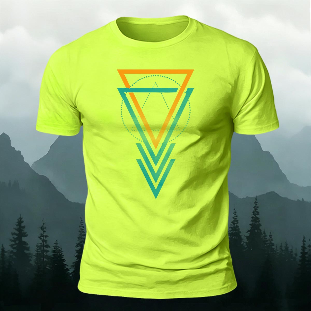 Geometric Pattern Casual Skin-Friendly Comfortable T-Shirt