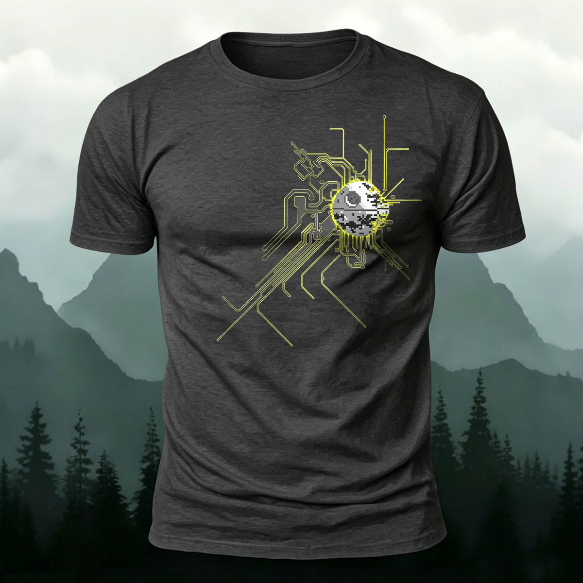 Artistic Linear Personalized Casual Skin-friendly T-shirt