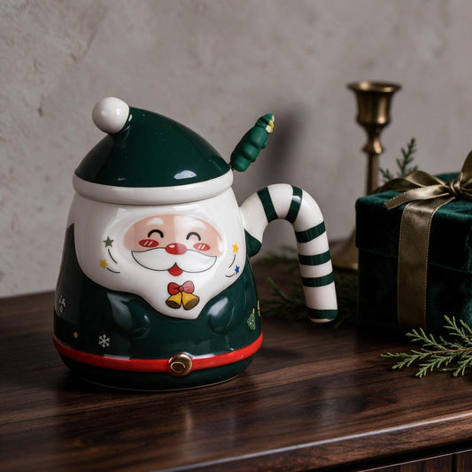 Cute 3D Santa Ceramic Mug With Gift Box