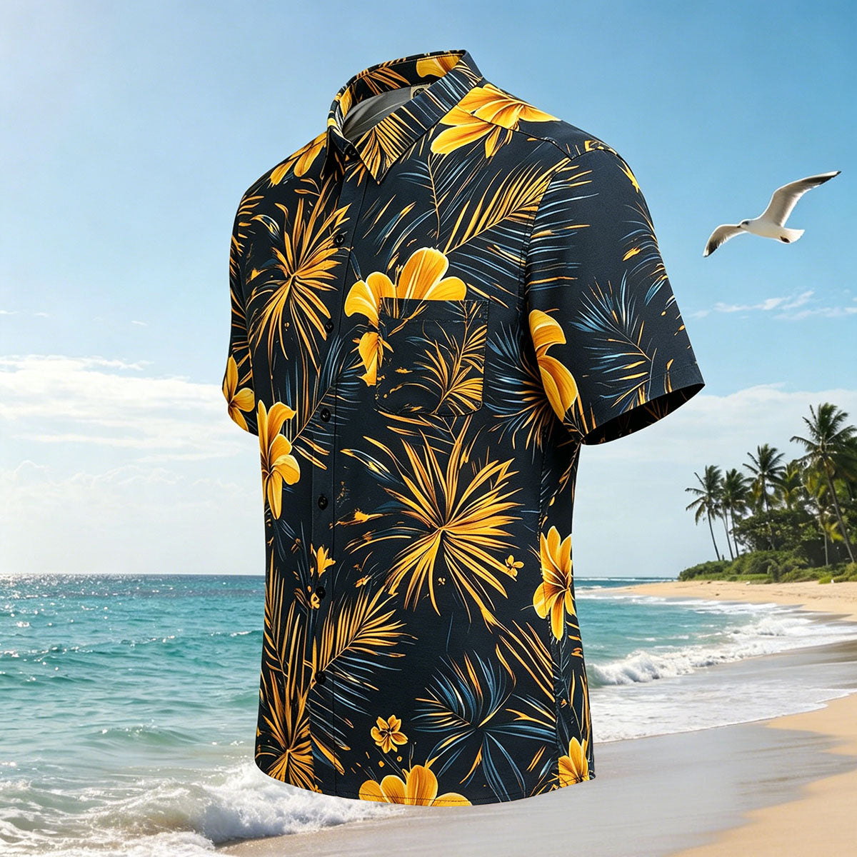 Floral Pattern Vacation Style Casual Shirt