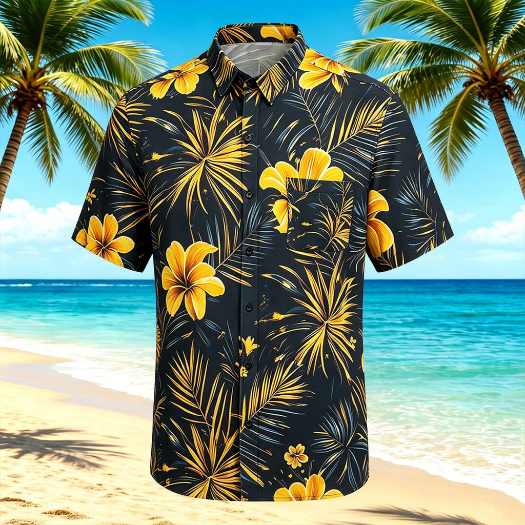 Floral Pattern Vacation Style Casual Shirt