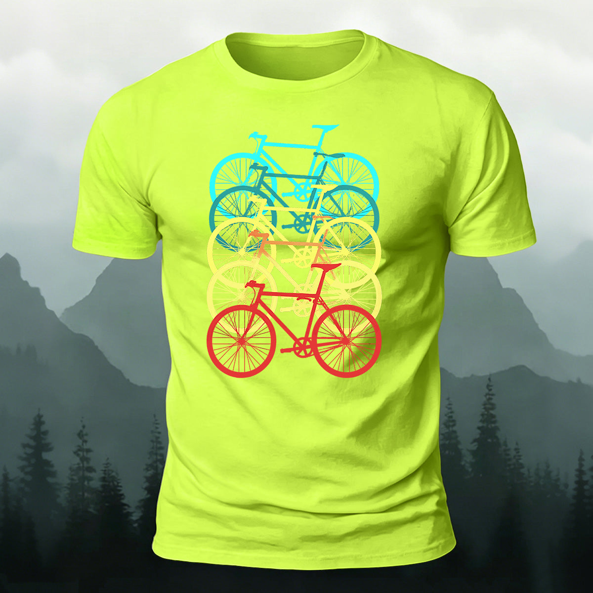 Bicycle Graphic Outdoor Soft Premium Cotton T-Shirt NG