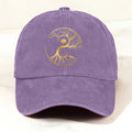 Taiji Tree Totem Printed Washed Baseball Cap
