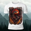 Retro Evil Dragon Print Casual Comfortable T-Shirt