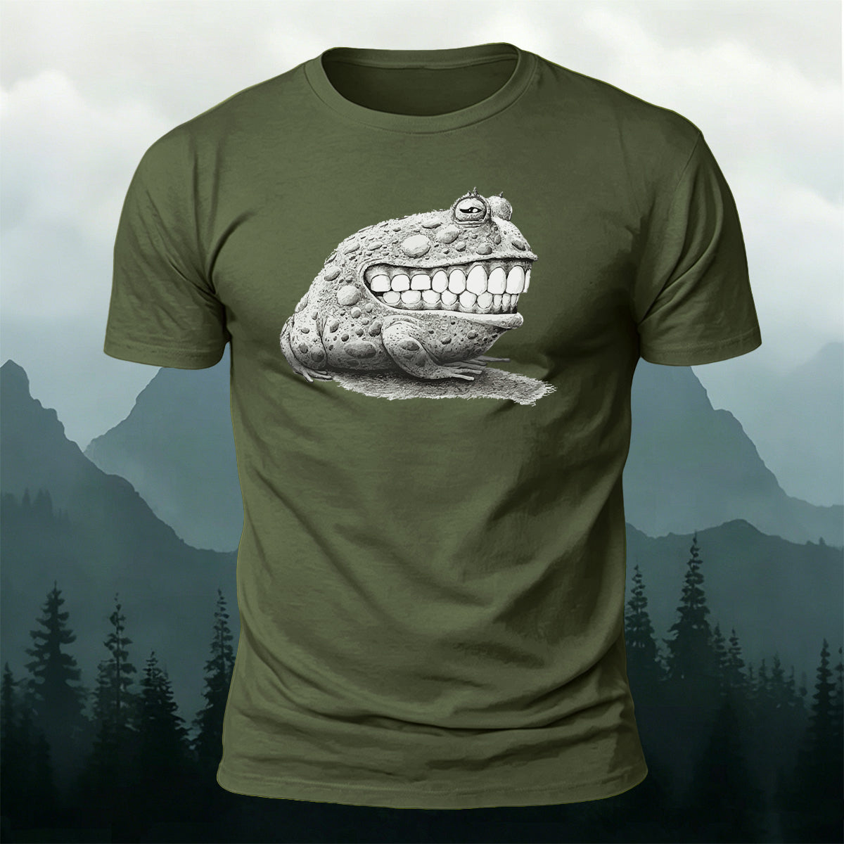Fun Frog DesignCasual 100% Cotton T-Shirt AMG