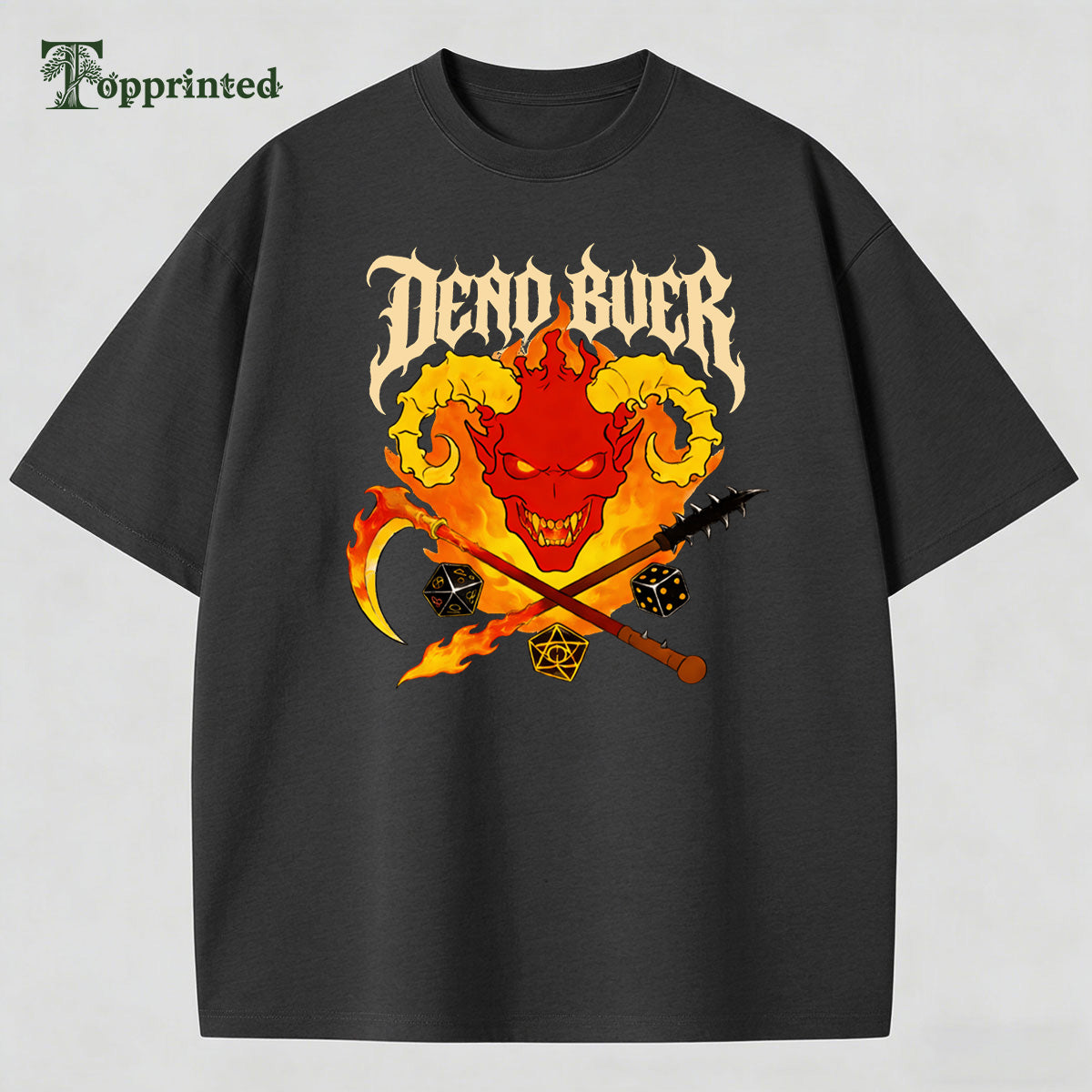 Chic Devil Dead Buer Casual Cotton T-shirt
