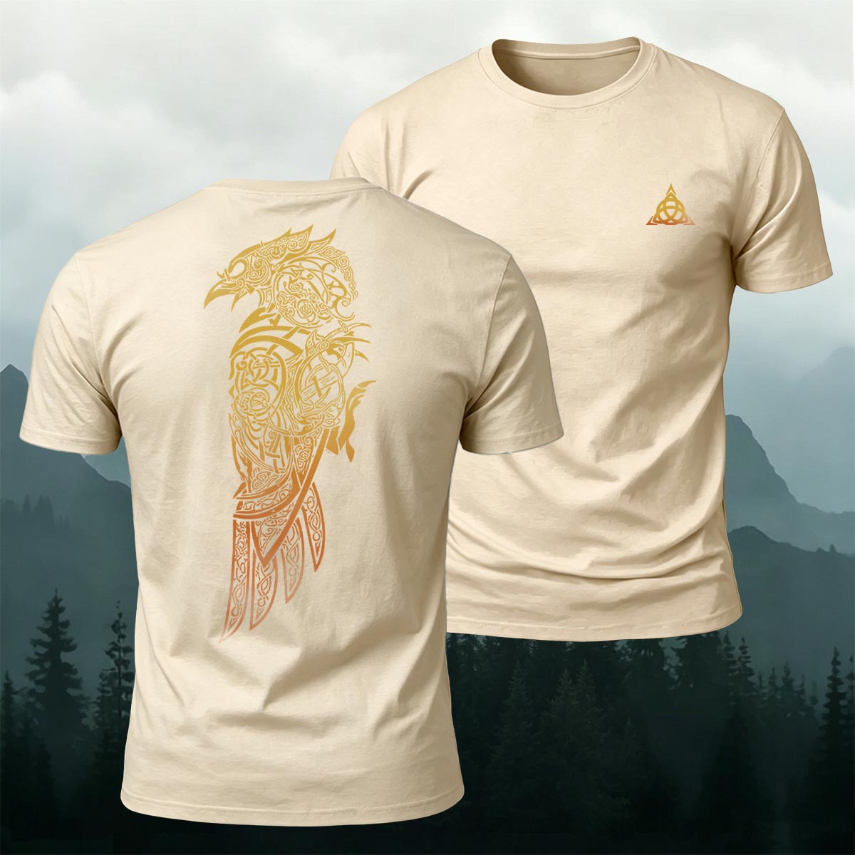 Nordic Mythology Art Graphic Street Style Breathable Tee