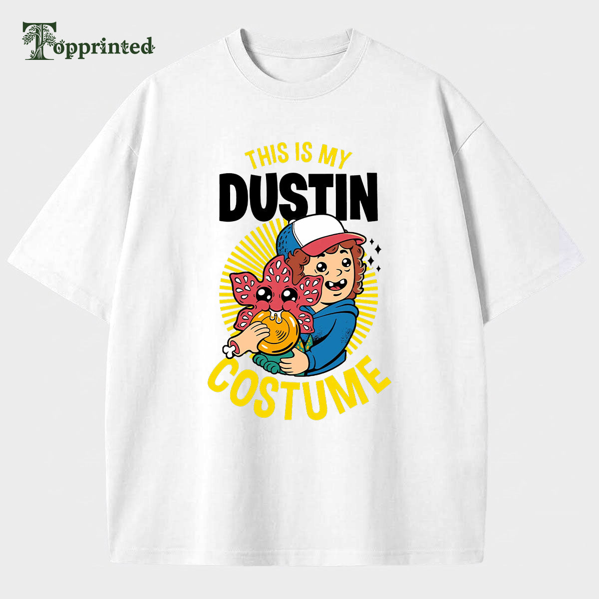 This is my Dustin Costume Casual Cotton T-shirt