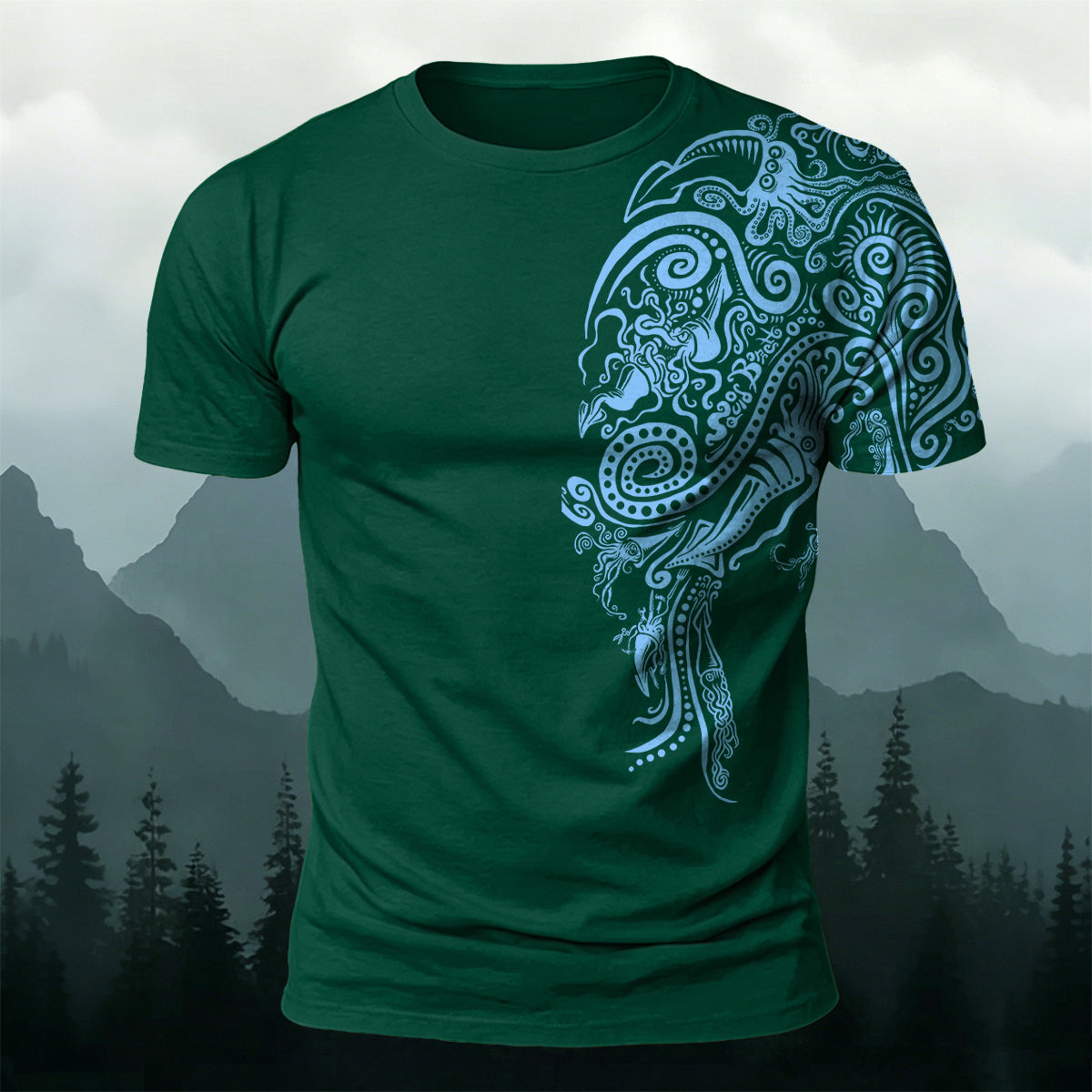 Marine Animal Graphic Fashion Casual T-Shirt