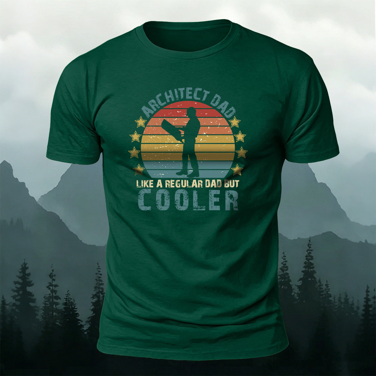 Cotton Workers Silhouette Casual Versatile T-Shirt