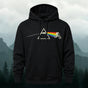 Bicycle Refraction Printed Casual Hoodie Sweatshirt