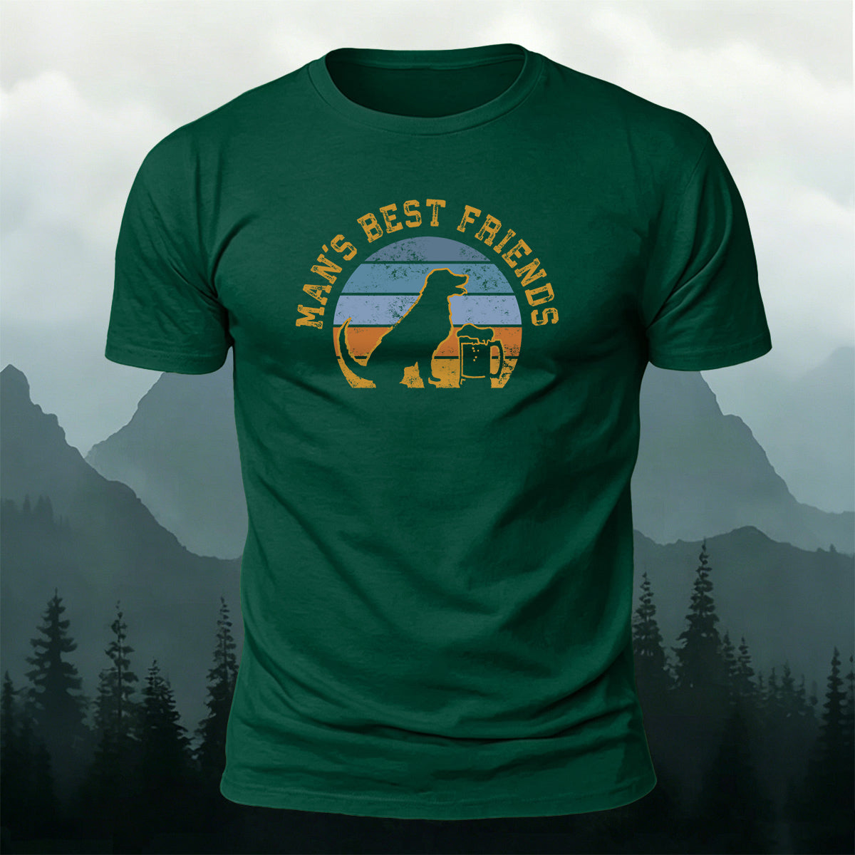 100% Cotton Man’s Best Friend Crew-Neck T-Shirt