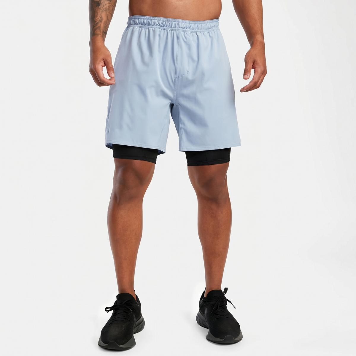 Sporty Casual Double-Layer Basketball Shorts