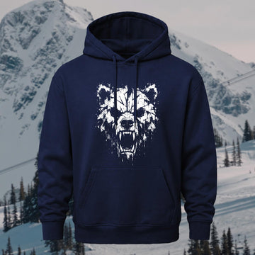 Roaring Bear Printed Hoodie Sweatshirt