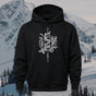 Vintage Viking Totem Printed Hoodie Sweatshirt