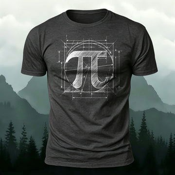 Soft Cotton Physics Art-Printed Casual T-Shirt