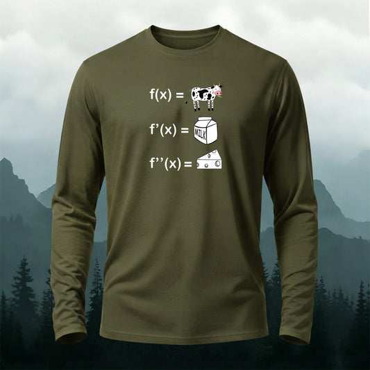 Premium Cotton F'(x) Printed Long Sleeve T-Shirt
