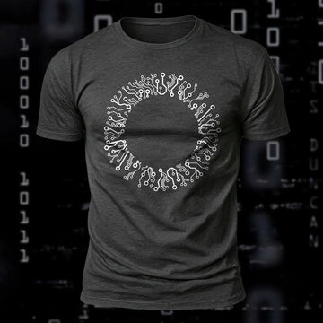 Circuit Circle Printed Short Sleeve T-Shirt