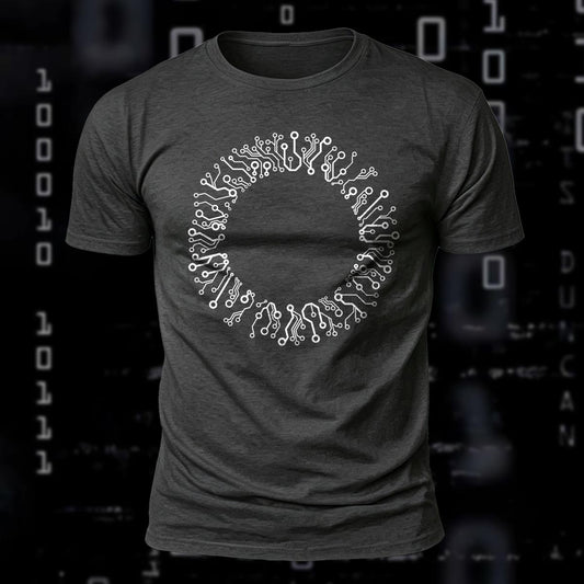 Circuit Circle Printed Short Sleeve T-Shirt