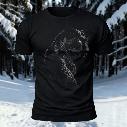 DTG Leopard Printed Short Sleeve T-Shirt