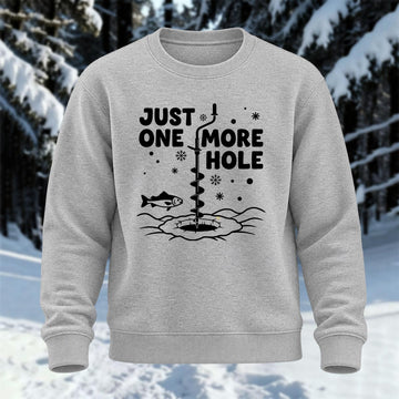 Just One More Hole Printed Round Neck Sweatshirt