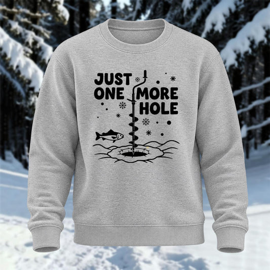Just One More Hole Printed Round Neck Sweatshirt