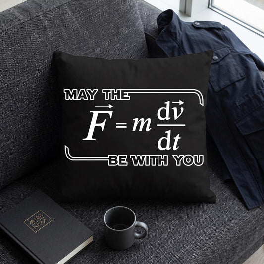 Linen Physics Formula Print Pillow