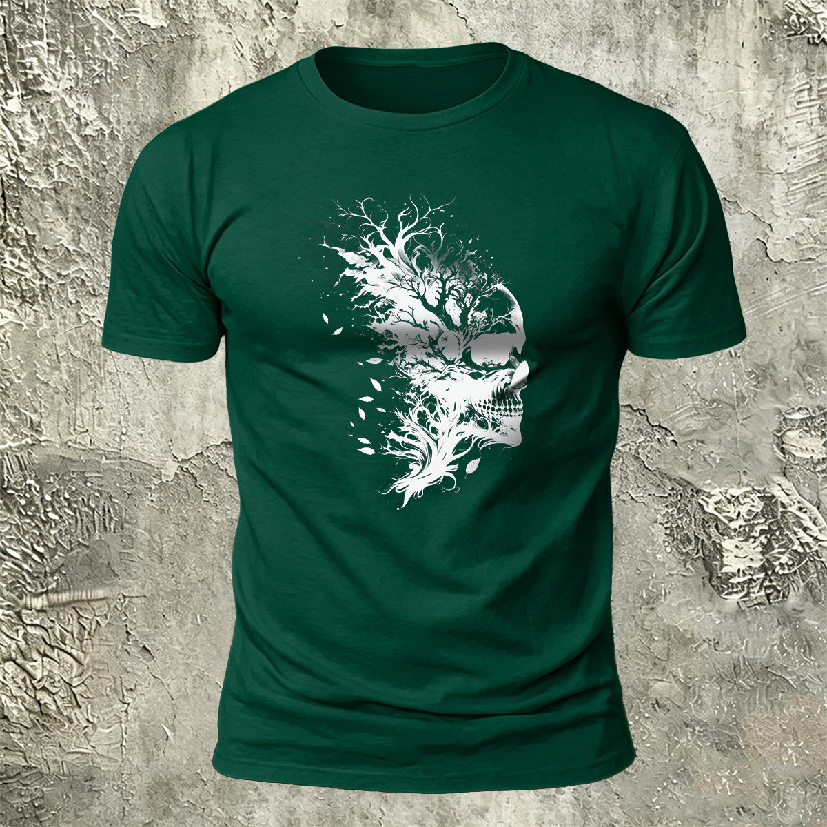 Skull Print Dark Trend 100% Cotton T-Shirt