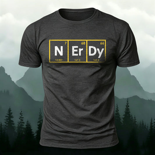Premium Cotton Chemical Elements Printed Crew-Neck T-Shirt