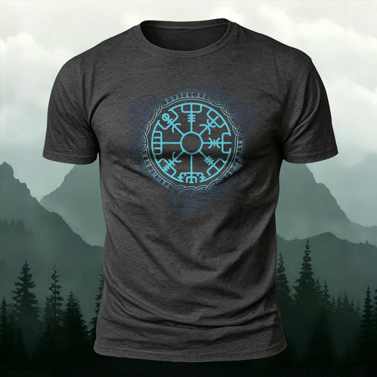 Viking Compass Printed Short Sleeve T-Shirt